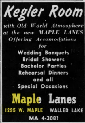 Mr. Bs Camelot Inn (Maple Lanes, Shadow Fax, Olde World Market) - Feb 10 1963 Article